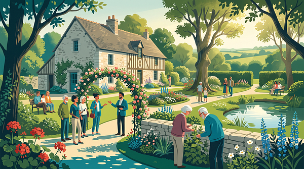 Ouverture du jardin au profit de Bellou sur Huisne Patrimoine