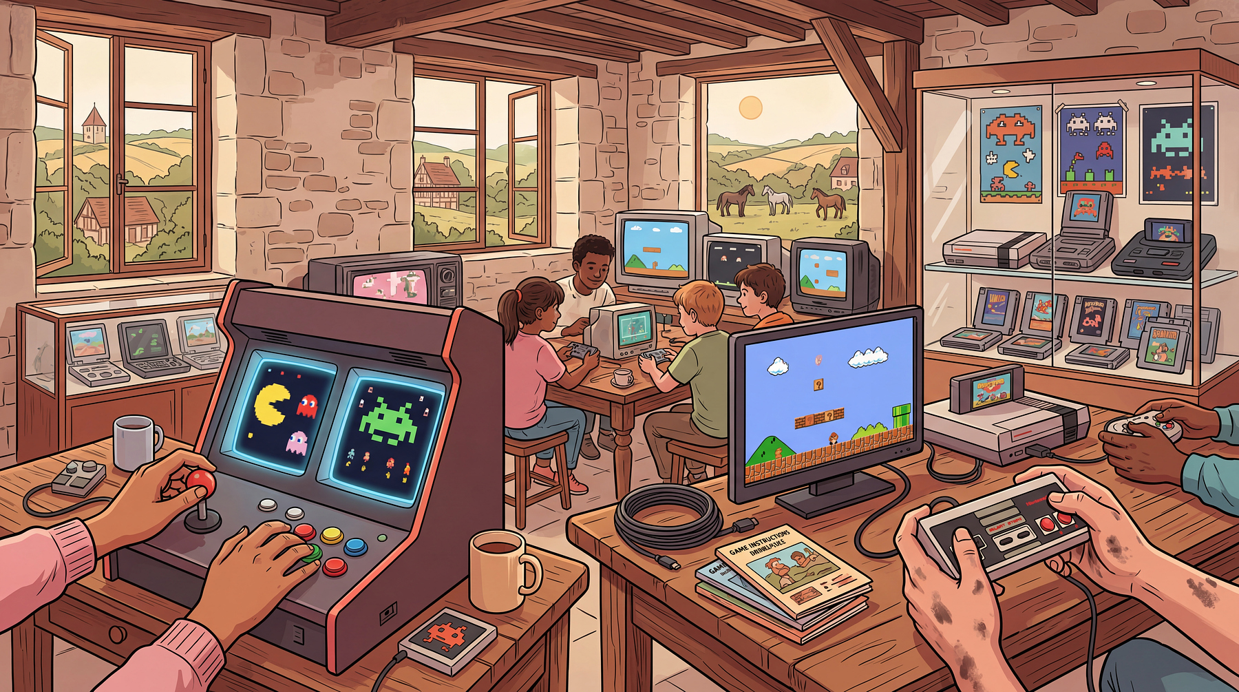 Rétrogaming avec l'association Jeux en Furie