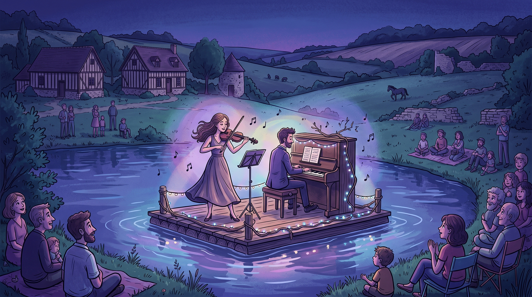 Jangada, le piano du lac