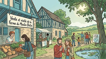 Vente et visite de la Ferme du Moulin Butin