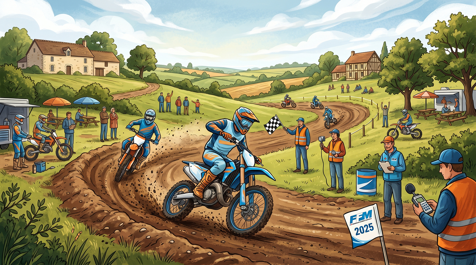 Entraînement officiel de Motocross