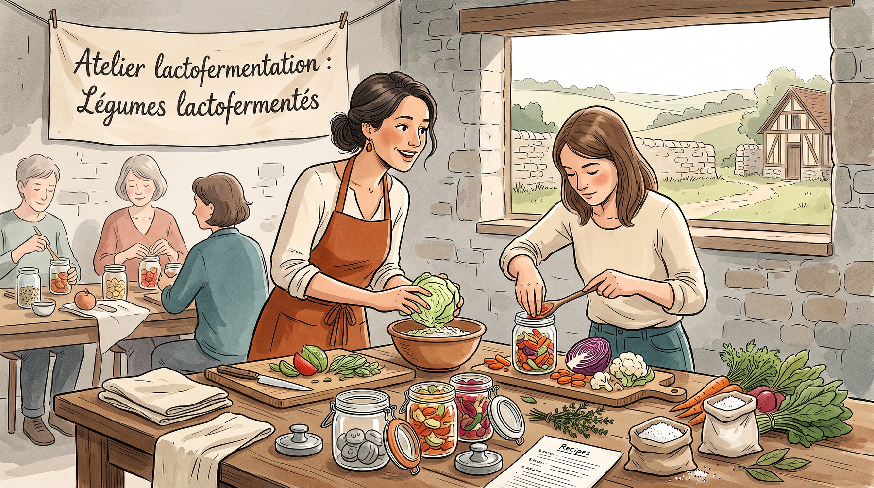 Atelier lactofermentation : Légumes lactofermentés