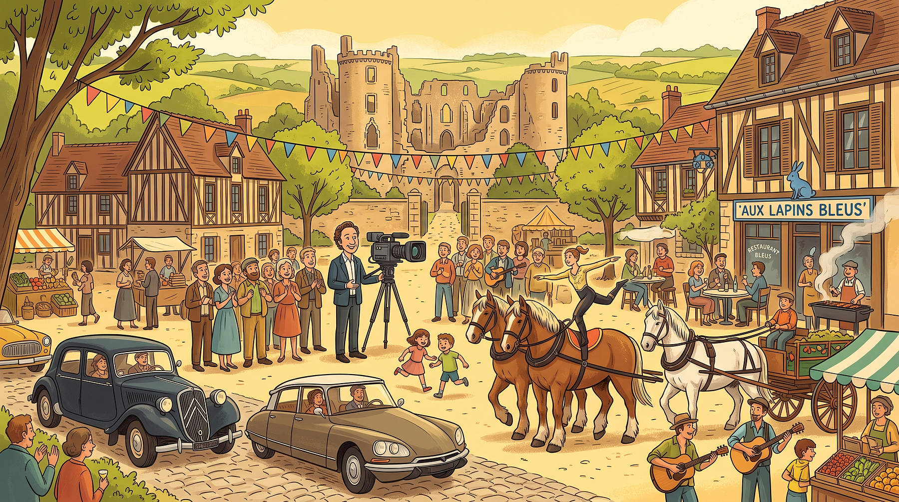 Tournage du Village Préféré des Français