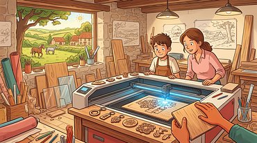 Découverte de la découpe et gravure laser