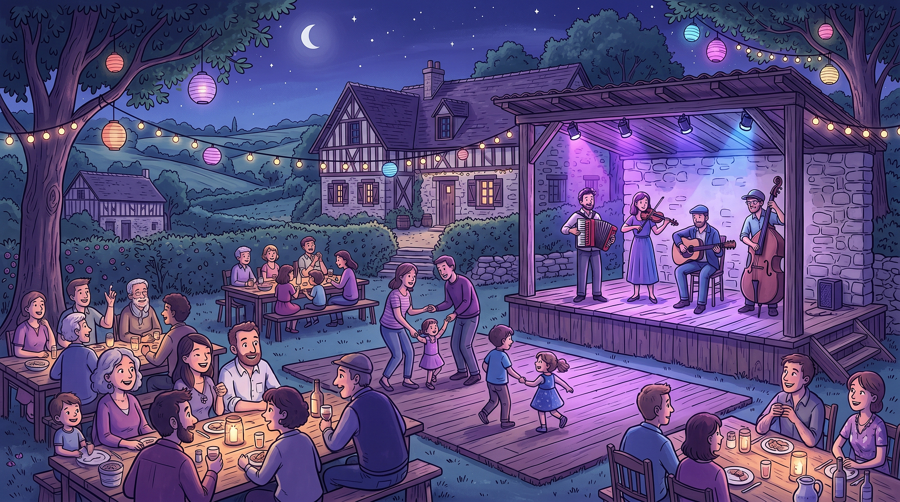 Soirée Guinguette et concert en plein air