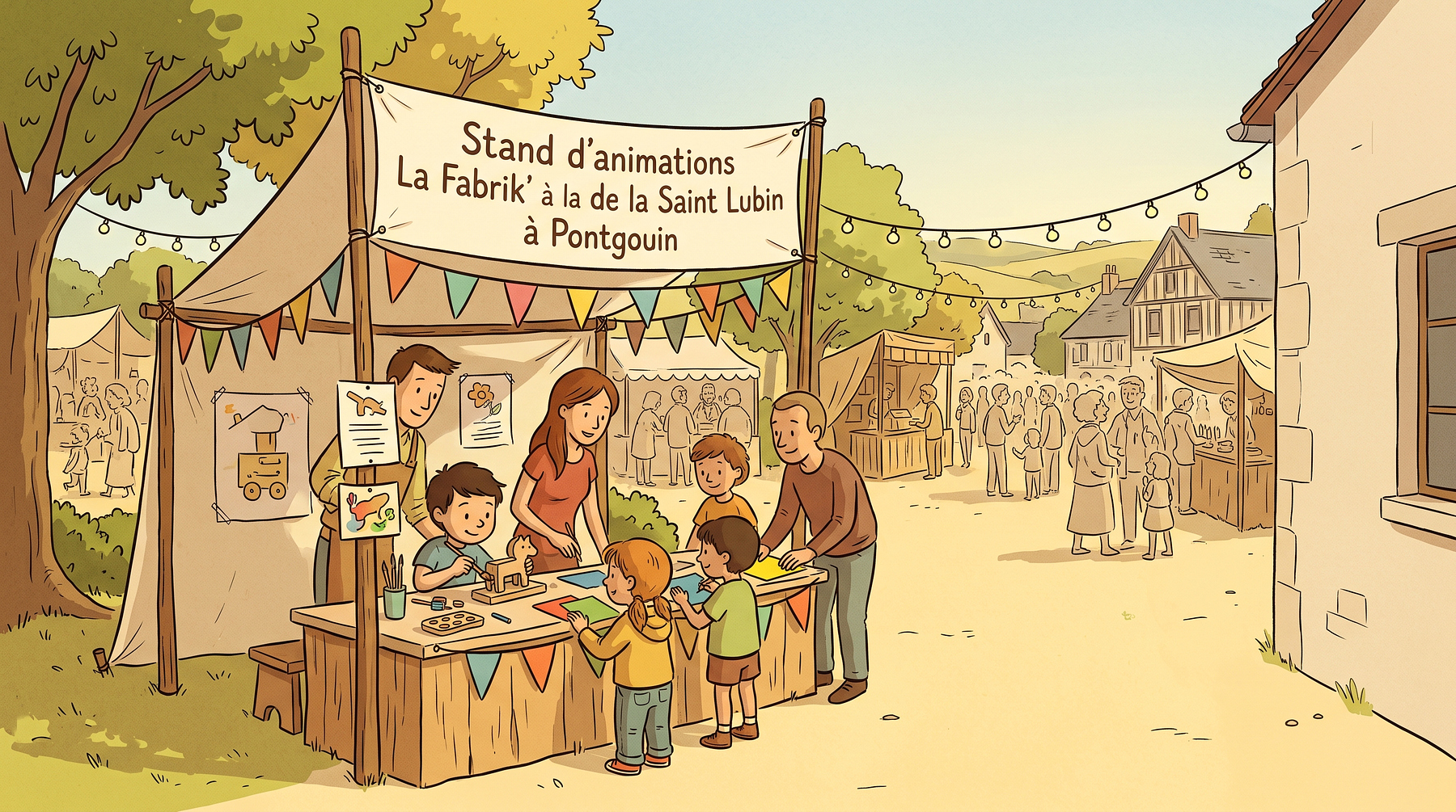 Stand d'animations La Fabrik' à la Fête de la Saint Lubin à Pontgouin